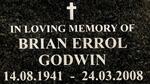 GODWIN Brian Errol 1941-2008