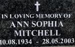 MITCHELL Ann Sophia 1934-2003