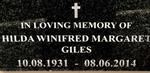 GILES Hilda Winifred Margaret 1931-2014