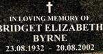 BYRNE Bridget Elizabeth 1932-2002