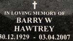 HAWTREY Barry W. 1929-2007