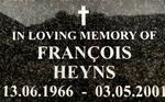 HEYNS François 1966-2001
