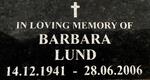 LUND Barbara 1941-2006
