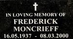 MONCRIEFF Frederick 1937-2000
