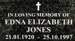 JONES Edna Elizabeth 1920-1997