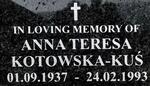 KUŚ Anna Teresa, KOTOWSKA 1937-1993
