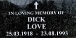 LOVE Dick 1918-1993