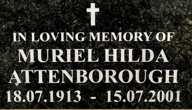 ATTENBOROUGH Muriel Hilda 1913-2001