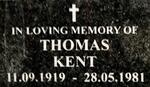 KENT Thomas 1919-1981