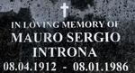 INTRONA Mauro Sergio 1912-1986