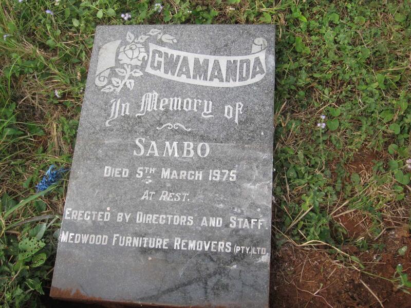 GWAMANDA Sambo -1975