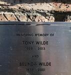 WILDE Tony 1929-2013 & Belinda 1938-2001