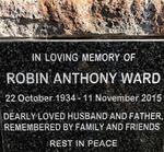 WARD Robin Anthony 1934-2015