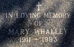 WHALLEY Mary 1911-1993