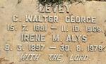 LEVEY C. Walter George 1881-1969 & Irene M. Alys 1897-1979