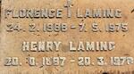LAMING Henry 1887-197? & Florence 1888-1975