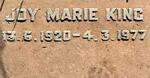 KING Joy Marie 1920-1977