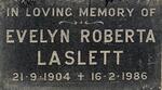 LASLETT Evelyn Roberta 1904-1986