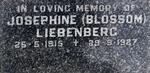 LIEBENBERG Josephine 1915-1987