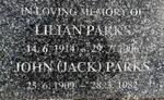 PARKS John 1909-1982 & Lilian 1914-2006