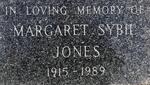 JONES Margaret Sybil 1915-1989