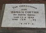 COETSEE Francina 1849-1933