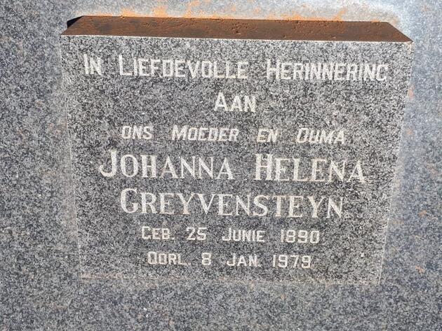 GREYVENSTEYN Johanna Helena 1890-1979