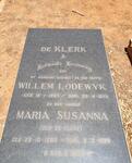 KLERK Willem Lodewyk, de 1893-1979 & Maria Susanna DE KLERK 1898-1980