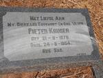 KRUGER Pieter 1878-1954