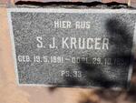 KRUGER S.J. 1891-1952