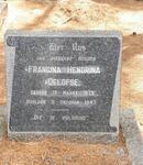 OELOFSE Francina Hendrina 1879-1947