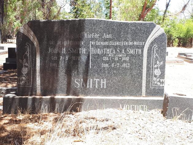 SMITH John H. 1878- & Dorothea S.A. JOHNSON 1880-1953