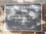 WALT Helena P., van der