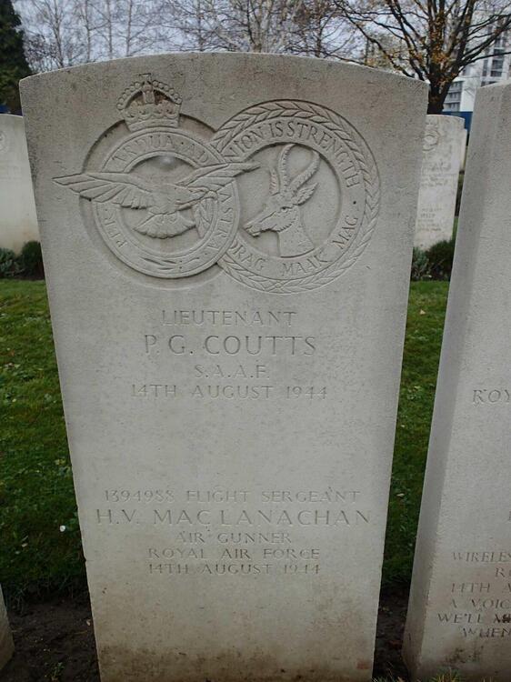 COUTTS P.G. -1944 :: MACLANACHAN H.V. -1944