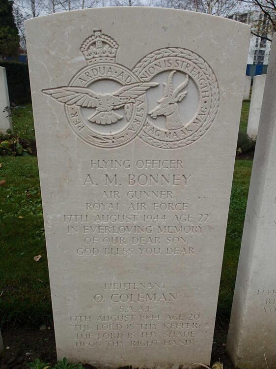 BONNEY A.M. -1944 :: COLEMAN O. -1944