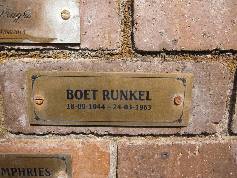 RUNKEL Boet 1944-1963
