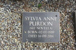 PURDON Sylvia Anne nee NOVELLA 1939-2014