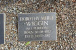 WIGGIN Dorothy Merle nee PURDON 1922-2012