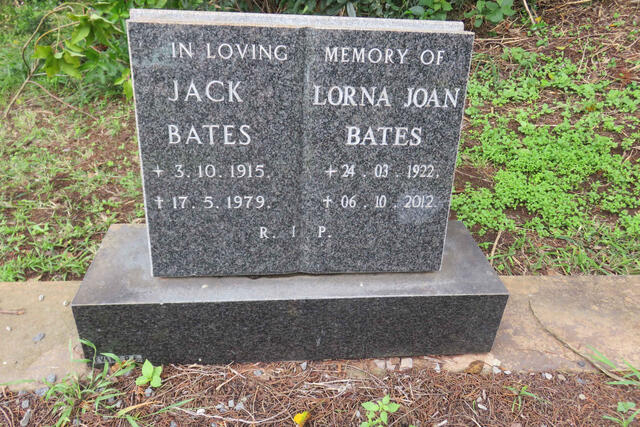 BATES Jack 1915-1979 & Lorna Joan 1922-2012