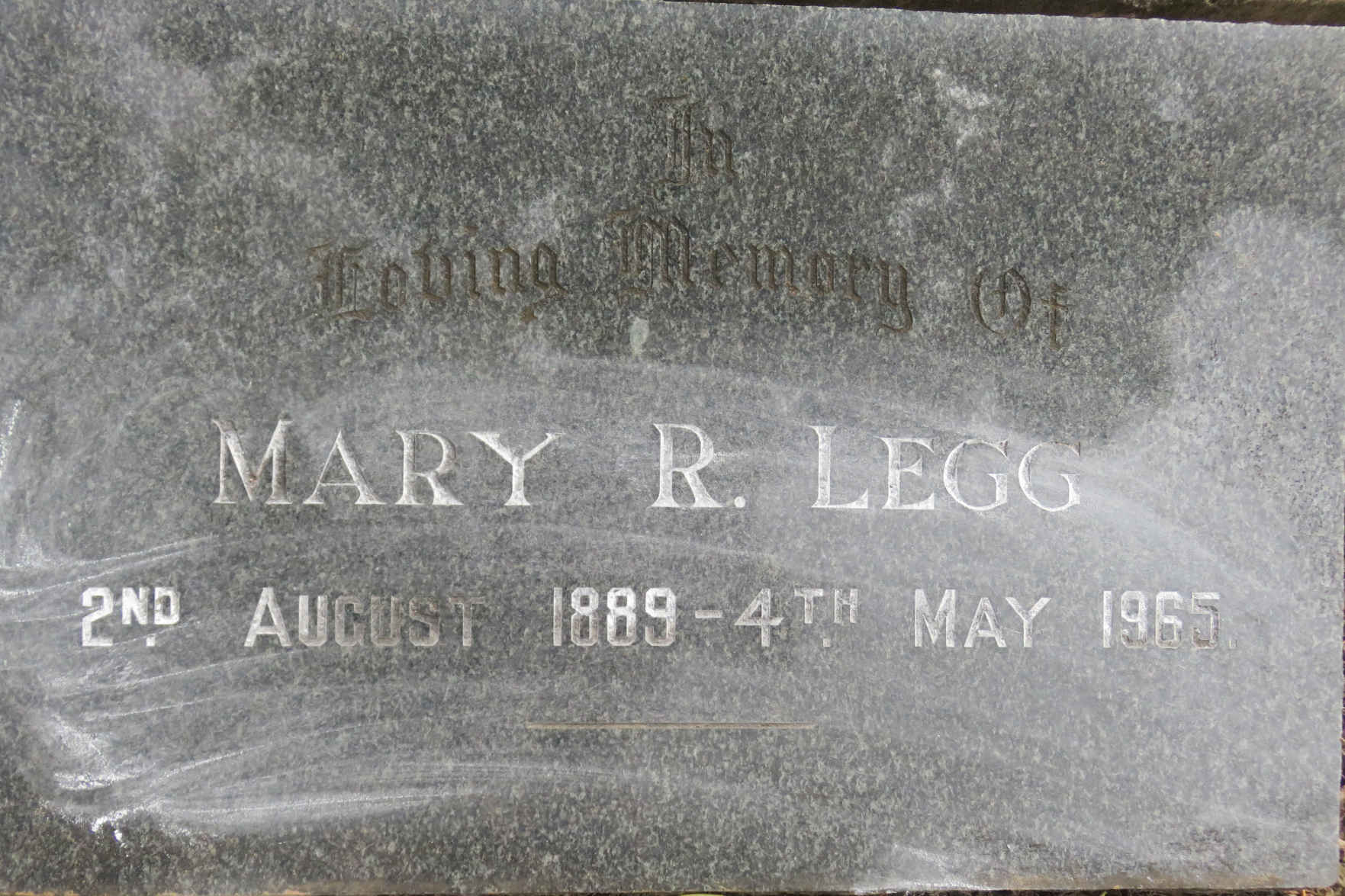 LEGG Mary 1889-1965