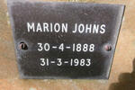 JOHNS Marion 1888-1983