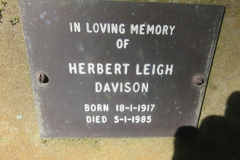 DAVISON Herbert Leigh 1917-1985