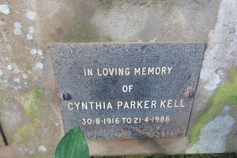 KELL Cynthia Parker 1916-1986