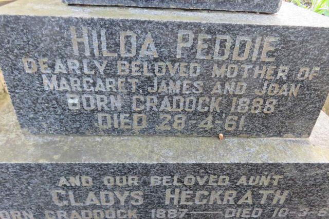 PEDDIE Hilda 1888-1961 :: HECKRATH Gladys 1887-1963