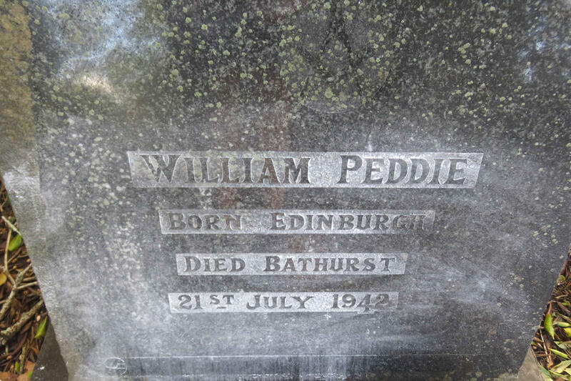 PEDDIE William -1942