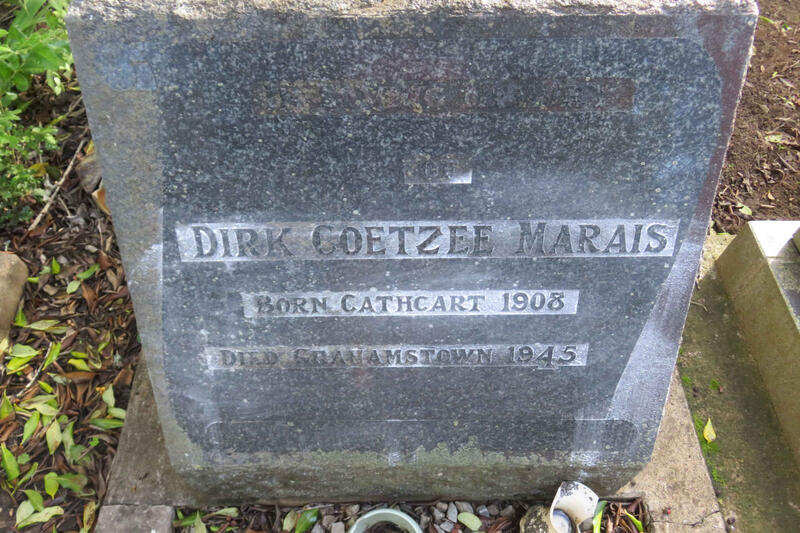 MARAIS Dirk Coetzee 1908-1945