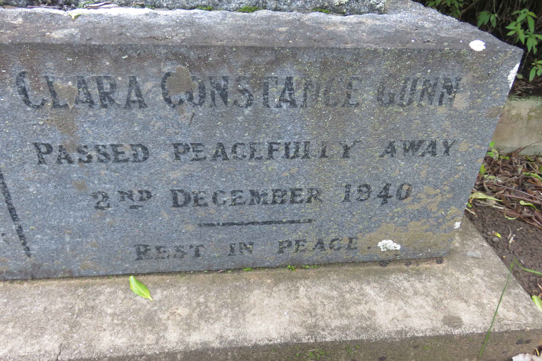 GUNN Clara Constance -1940