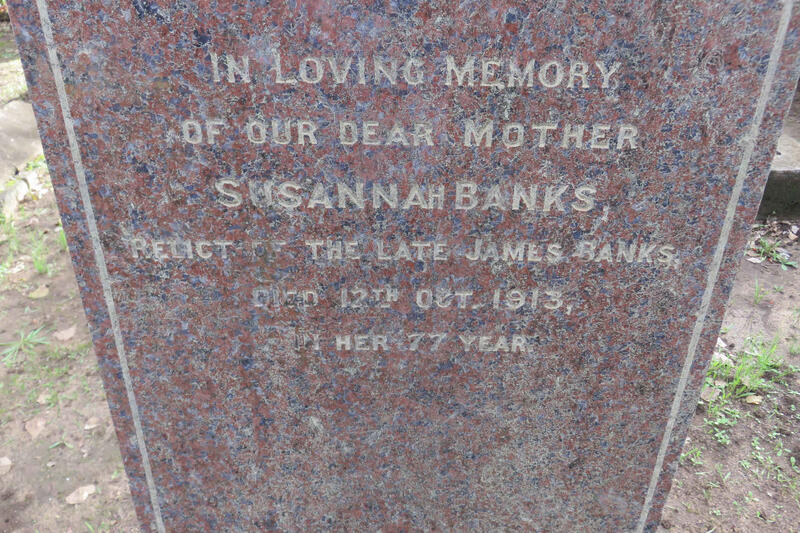 BANKS Susannah -1913