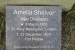 SHELVER Amelia nee DICKASON 1805-1875