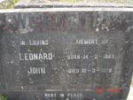 WESTCOTT Leonard John 1889-1970
